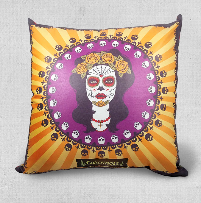 Almofada estampada catrina