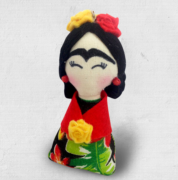 Chaveiro mini Frida Kahlo